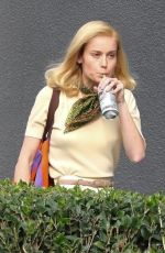 BRIE LARSON on the set of Lessons in Chemistry in Los Angeles 11/28/2022
