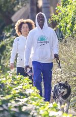 BRIGID COULTER and Don Cheadle Out Hiking in Santa Monica 11/02/2022