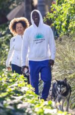BRIGID COULTER and Don Cheadle Out Hiking in Santa Monica 11/02/2022