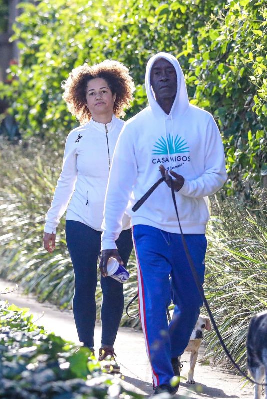 BRIGID COULTER and Don Cheadle Out Hiking in Santa Monica 11/02/2022