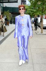 BRITT LOWER on Her Way to Promote Her TV Series Severance in New York 11/13/2022