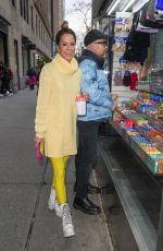 BROOKE BURKE at a Fruit Stand in New York 11/16/2022