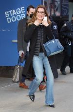BROOKE SHIELDS Leaves Good Morning America Studio in New York 11/21/2022