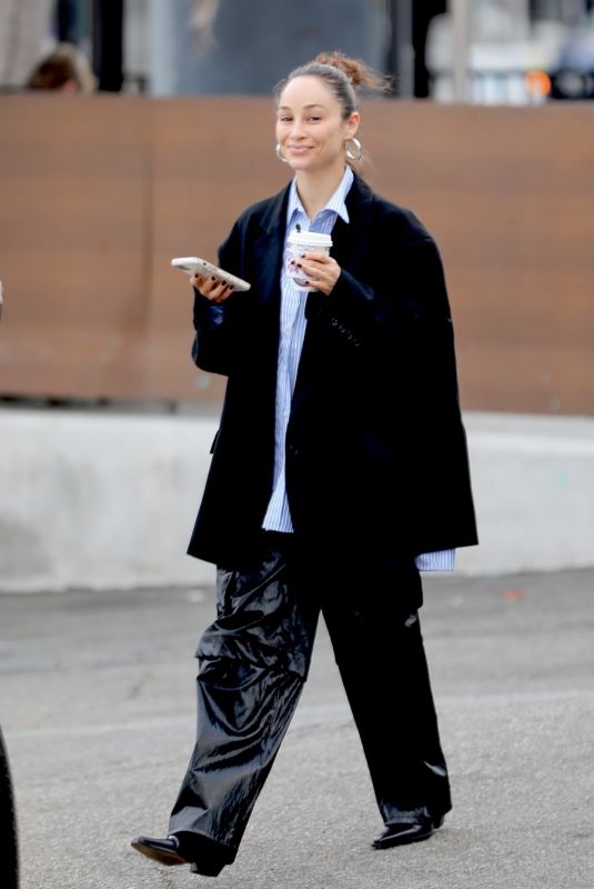 CARA SANTANA Out for Coffee in West Hollywood 11/01/2022