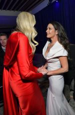 CATHERINE ZETA JONES and GWENDOLINE CHRISTIE at Wednesday Premiere Party in Los Angeles 11/16/2022