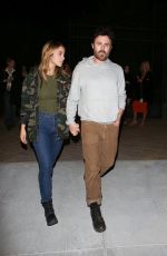 CAYLEE COWAN Arrives at Leonardo DiCaprio