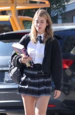 CAYLEE COWAN on the Set of a Photoshoot in Los Angeles 11/15/2022
