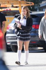 CAYLEE COWAN on the Set of a Photoshoot in Los Angeles 11/15/2022