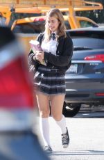 CAYLEE COWAN on the Set of a Photoshoot in Los Angeles 11/15/2022