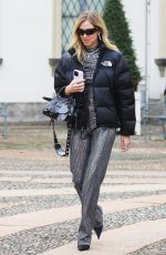 CHIARA FERRAGNI Out for Lunch at Lu Bar in Milan 11/21/2022