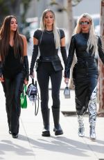 CHLOE, DEMI and FRANKIE SIMS Visiting UTA in Beverly Hills 11/11/2022