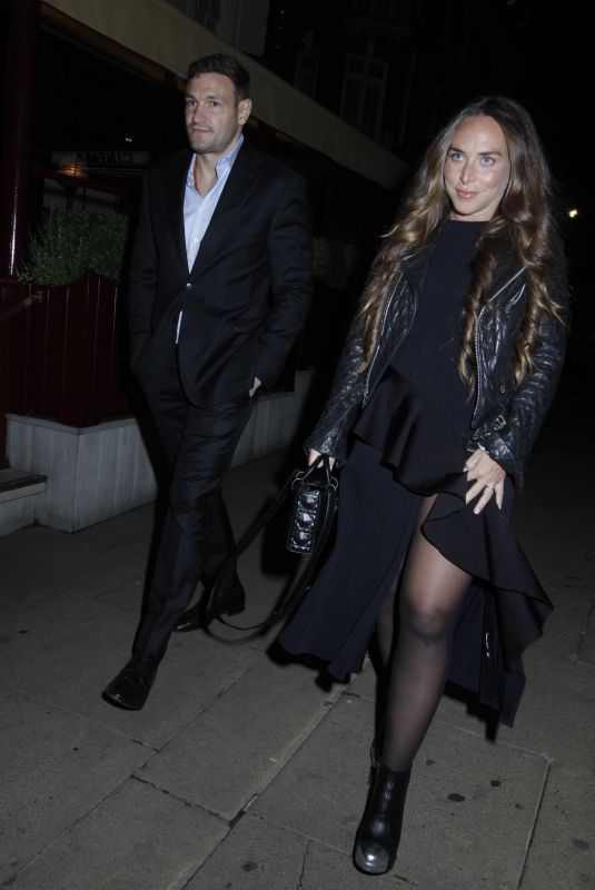 CHLOE GREEN and Manuele Thiella Arrives at Loulou’s in London 11/04/2022
