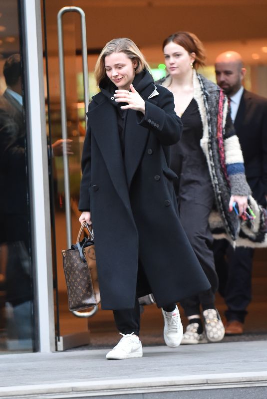 CHLOE MORETZ Leaves Her Hotel in Manchester 11/18/2022