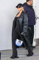 CHRISTINA AGUILERA Shopping at Yves Saint Laurent on Rodeo Drive in Beverly Hills 11/10/2022