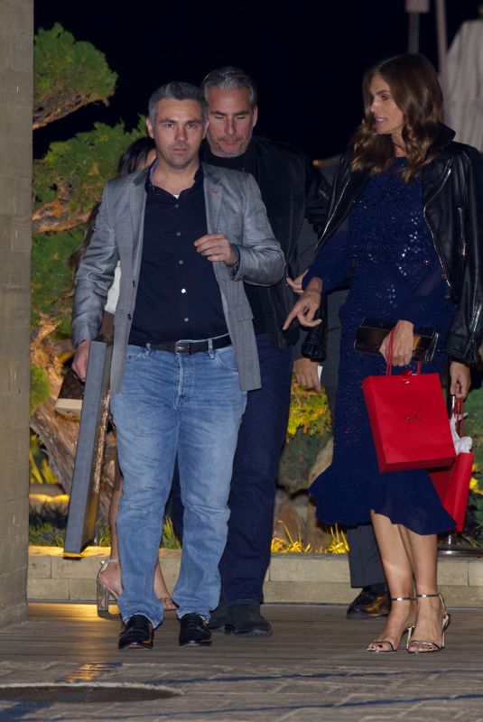 CINDY CRAWFORD and Rande Gerber at Nobu in Malibu 11/03/2022