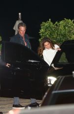 CINDY CRAWFORD and Rande Gerber Leaves Nobu in Malibu 11/10/2022