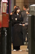 DAKOTA JOHNSON on the Set of Madame Web in Boston 11/13/2022