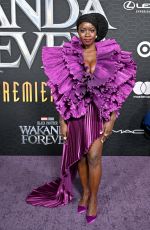 DANAI GURIRA at Black Panther: Wakanda Forever Premiere in Los Angeles 10/26/2022