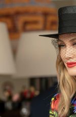 DELTA GOODREM at 2022 Melbourne Cup Day at Flemington Racecourse 11/01/2022