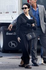 DEMI LOVATO and Hre Boyfriend Jutes Leaves Their Hotel in New Orleans 11/01/2022