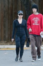 DEMI LOVATO and Jutes Out Hiking at Fryman Canyon Park in Studio City 11/27/2022