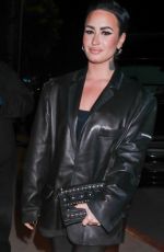 DEMI LOVATO Arrives at a Party in West Hollywood 11/16/2022