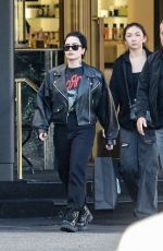 DEMI LOVATO Out Shopping on Rodeo Dr and Saks Fifth Avenue in Beverly Hills 11/15/2022