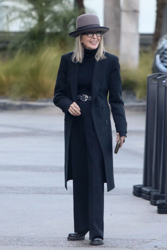DIANE KEATON Out and About in Santa Monica 11/02/2022