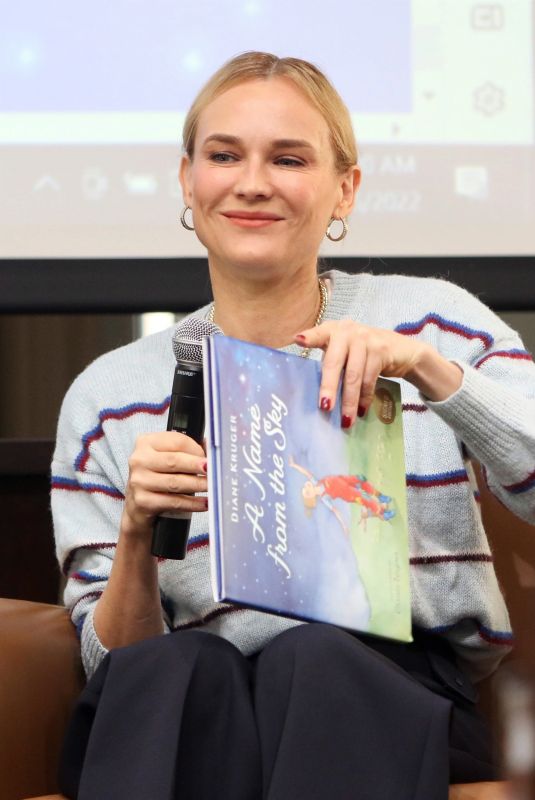 DIANE KRUGER Hosts a Book Signing for Her Children’s Book A Name from the Sky at Barnes & Noble in New York 11/05/2022