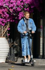 DIANE KRUGER Out on electric Scooter in New York 11/03/2022