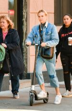 DIANE KRUGER Out on electric Scooter in New York 11/03/2022