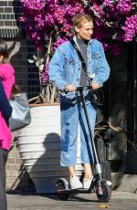 DIANE KRUGER Out on electric Scooter in New York 11/03/2022