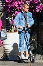 DIANE KRUGER Out on electric Scooter in New York 11/03/2022