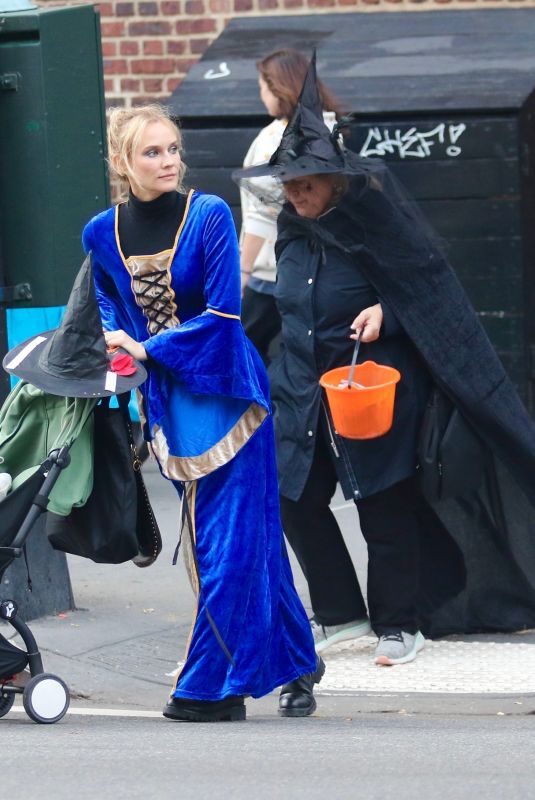 DIANE KRUGER Out on Halloween in New York 10/31/2022