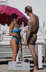 DILETTA LEOTTA in Bikini at a Beach in Miami 11/15/2022
