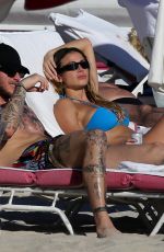DILETTA LEOTTA in Bikini at a Beach in Miami 11/15/2022