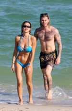 DILETTA LEOTTA in Bikini at a Beach in Miami 11/15/2022