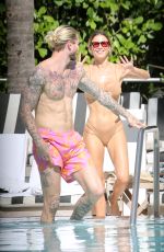 DILETTA LEOTTA in Bikini at a Pool in Miami 11/15/2022