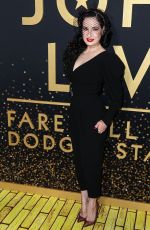 DITA VON TEESE at Disney+ Elton John Live: Farewell from Dodger Stadium in Los Angeles 11/20/2022
