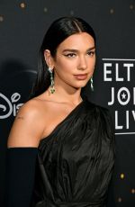DUA LIPA at Disney+ Elton John Live: Farewell from Dodger Stadium in Los Angeles 11/20/2022