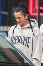 DUA LIPA Leaves Barry