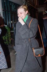 ELLE FANNING Night Out in London 11/25/2022