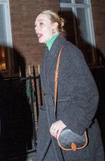 ELLE FANNING Night Out in London 11/25/2022