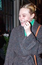 ELLE FANNING Night Out in London 11/25/2022