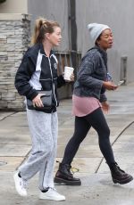 ELLEN POMPEO Out for Coffee with a Friend in Los Angeles 11/02/2022