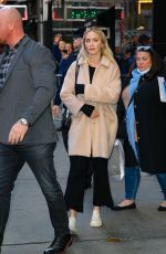 EMILY BLUNT Arrives at GMA Studios in New York 11/10/2022