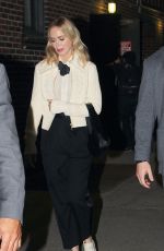 EMILY BLUNT Leaves Late Show with Stephen Colbert 11/10/2022