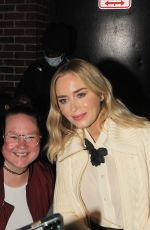 EMILY BLUNT Leaves Late Show with Stephen Colbert 11/10/2022