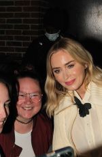 EMILY BLUNT Leaves Late Show with Stephen Colbert 11/10/2022