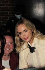 EMILY BLUNT Leaves Late Show with Stephen Colbert 11/10/2022